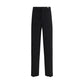 Black Fleece Wool Dress Pants