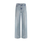 Light Blue Cotton Relaxed Fit Jeans