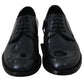 Blue Leather Derby Dress Formal Shoes
