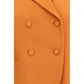 Orange Fleece Wool Blazer