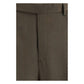 Bicolor Fleece Wool Casual Pants