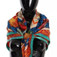 Multicolor Fans Dragon Nylon Shawl Wrap Scarf