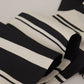 Elegant Silk Men's Scarf - Classic Black Stripe