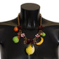 Chic Gold Statement Sicily Fruit Necklace