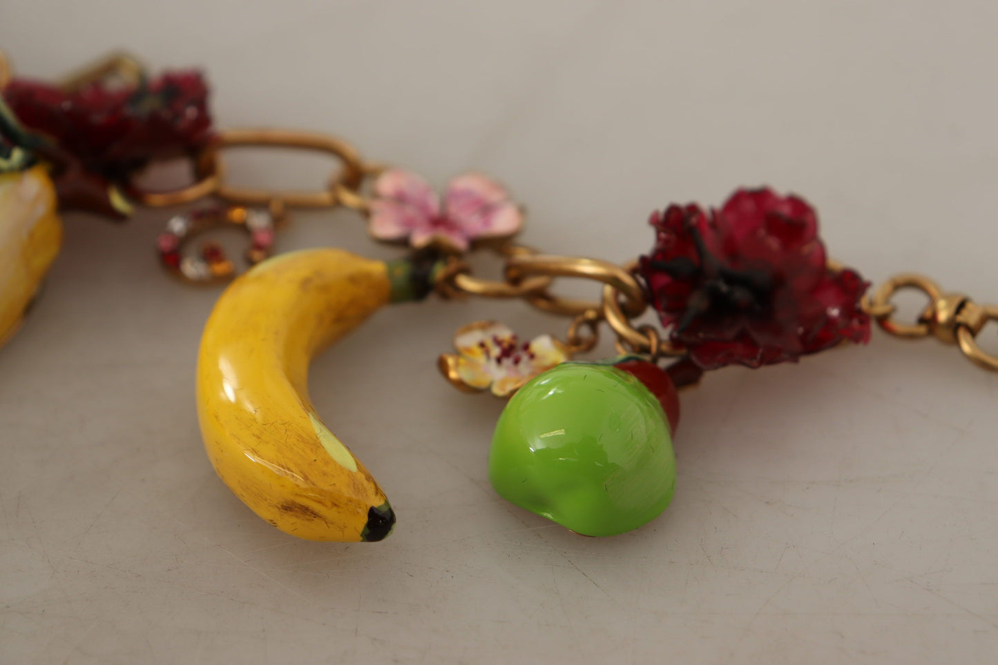 Chic Gold Statement Sicily Fruit Necklace