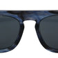 Elegant Blue Acetate Sunglasses