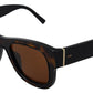 Chic Brown Acetate Sunglasses