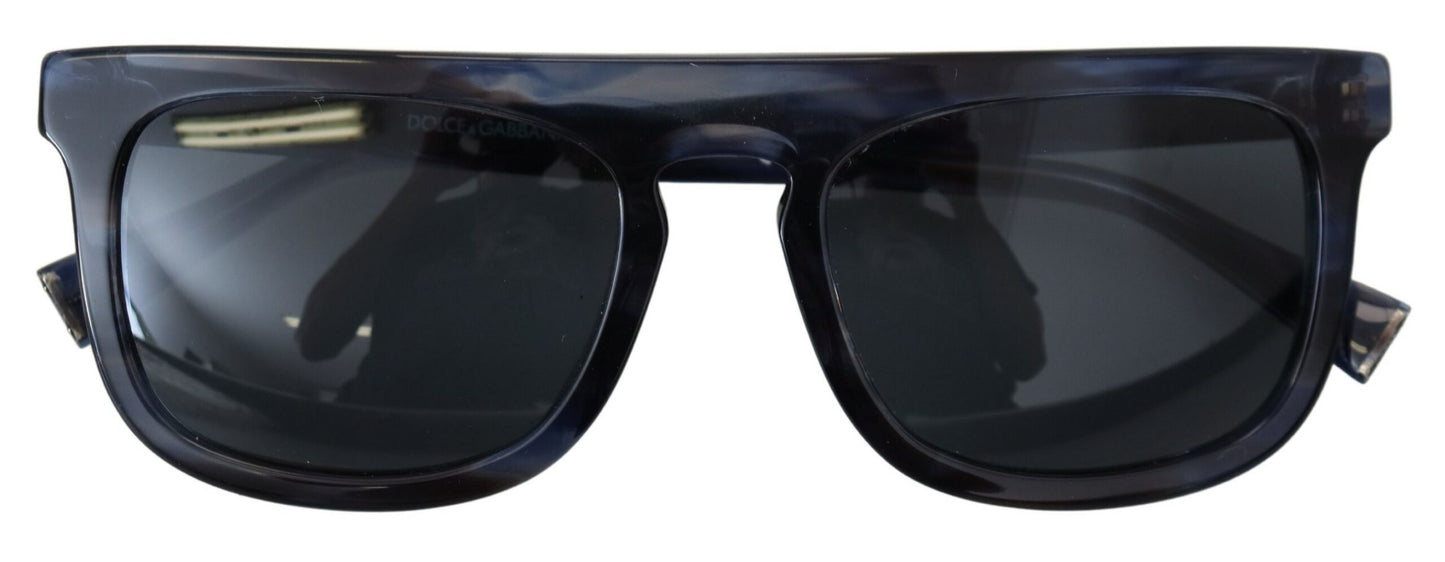 Elegant Blue Acetate Sunglasses for Women