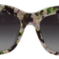 Elegant Black Multicolor Gradient Sunglasses