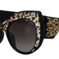 Butterfly Polarized Sequin Sunglasses