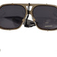 Chic Aviator Mirrored Brown Sunglasses