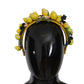 Exquisite Silk Crystal Lemon Headband Diadem