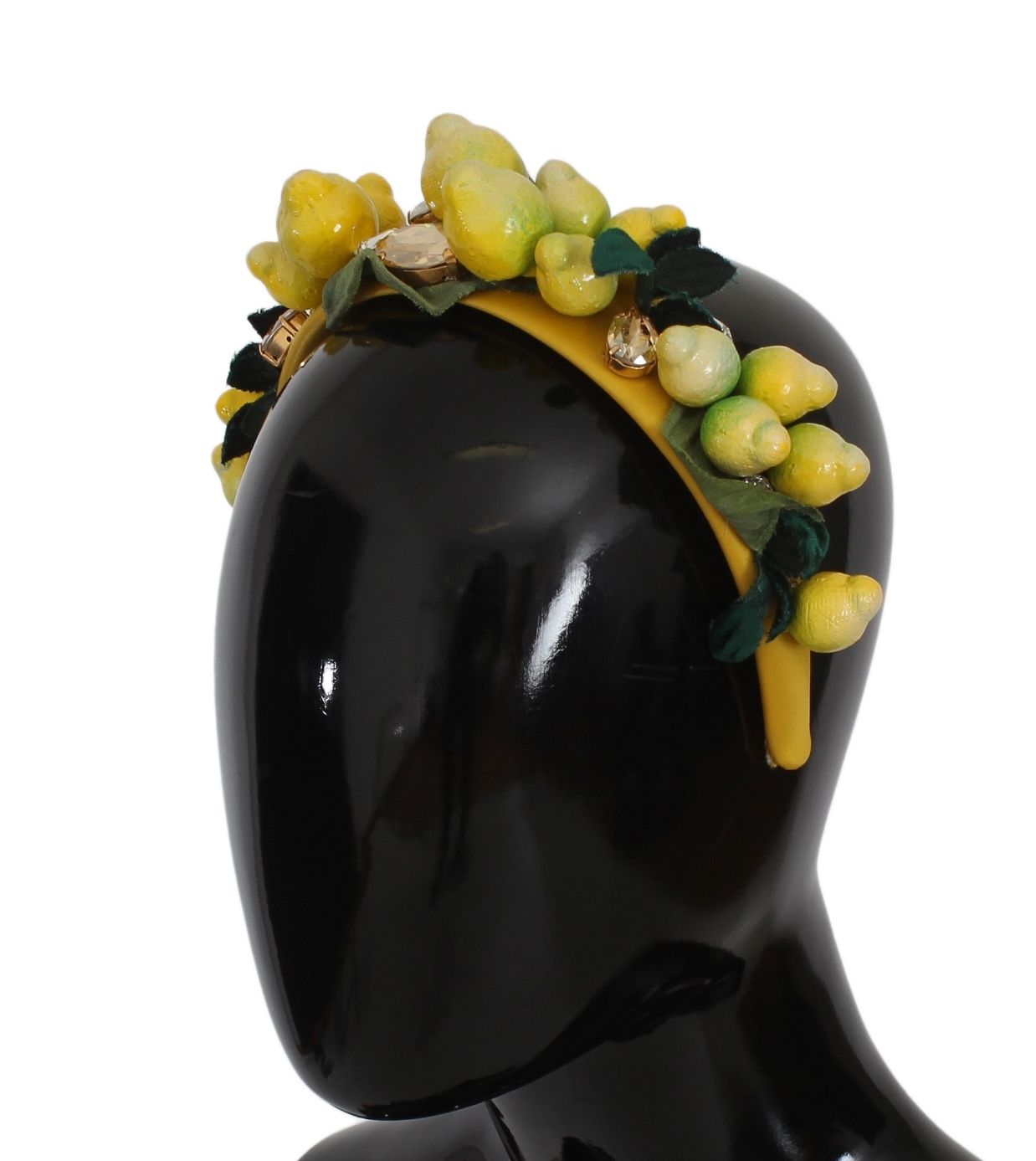 Exquisite Silk Crystal Lemon Headband Diadem