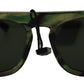 Chic Green Acetate Women's Sunglasses