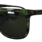 Chic Green Acetate Women's Sunglasses