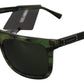 Chic Green Acetate Women's Sunglasses