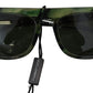 Chic Green Acetate Women's Sunglasses