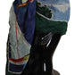 Elegant Multicolor Silk Blend Square Scarf