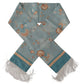 Elegant Silk Scarf with Shell Motif