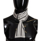 Elegant Monochrome Silk Men's Scarf