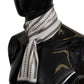 Elegant Monochrome Silk Men's Scarf