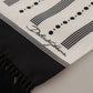 Elegant Monochrome Silk Men's Scarf