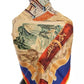 Multicolor Italy China Silk Shawl Wrap Scarf