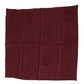 Elegant Red Silk Square Scarf Wrap