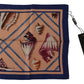 Elegant Multicolor Silk Men's Scarf