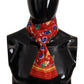 Elegant Multicolor Silk Men's Scarf