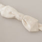 Elegant White Silk Bow Tie