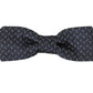Elegant Polka Dot Silk Bow Tie