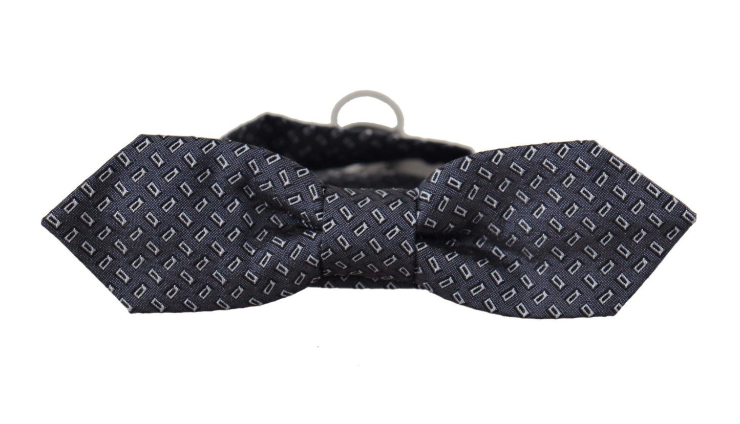 Elegant Polka Dot Silk Bow Tie