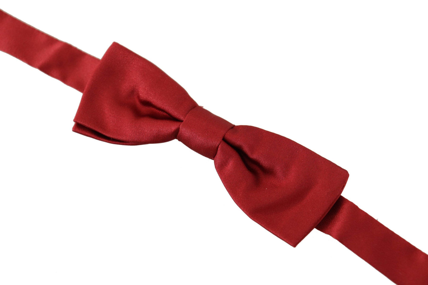 Elegant Silk Red Bow Tie