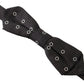 Polka Dot Silk Bow Tie in Black and White