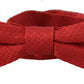 Elegant Red Silk Bow Tie
