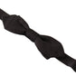 Elegant Black Silk Bow Tie