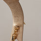 Elegant Gold Leather Shoulder Strap