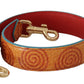 Chic Orange Leather Shoulder Strap Accessory