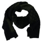 Elegant Wool Scarf in Black & Green