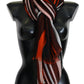 Elegant Multicolor Silk Fringed Scarf