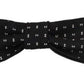 Elegant Black Silk Bow Tie