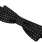 Elegant Black Silk Bow Tie