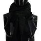 Elegant Wool Scarf in Black & Green